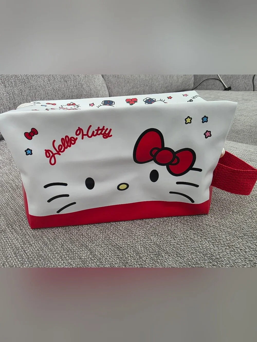 New Kitty Red & White Cosmetic Bag Or Kids Pencil Bag